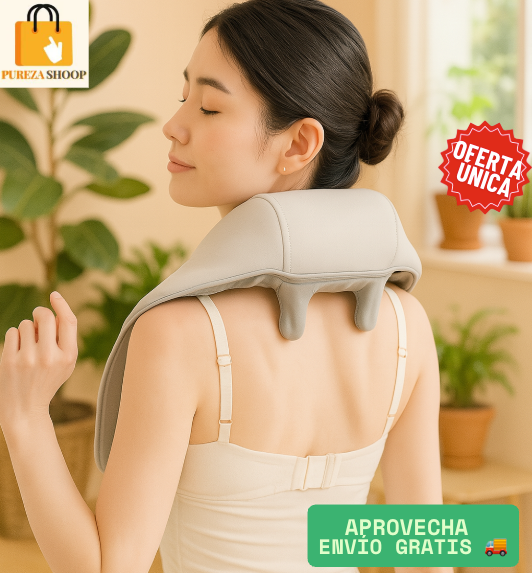 💆‍♀️🔥 Masajeador RelaxPro 360 — alivia cuello, hombros y espalda en minutos ⏱️✨ Disfruta un masaje profundo sin salir de casa 🏡💖